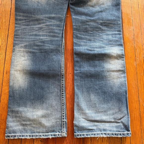 Y2K Affliction Black Premium Cooper Cut Vintage Denim Jeans - Picture 11 of 16